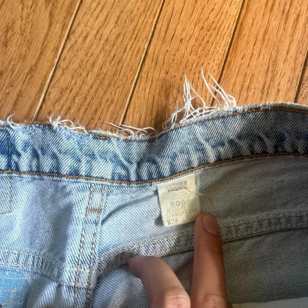 Vintage Levi's‎ Patch Work Orange Tab Jean Shorts